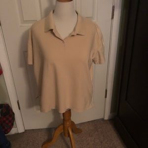 Beige ladies polo